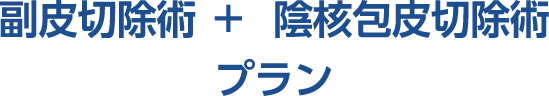 「副皮切除術＋陰核包皮切除術」 プラン